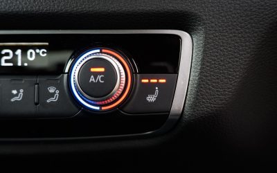 Heated seats button close up